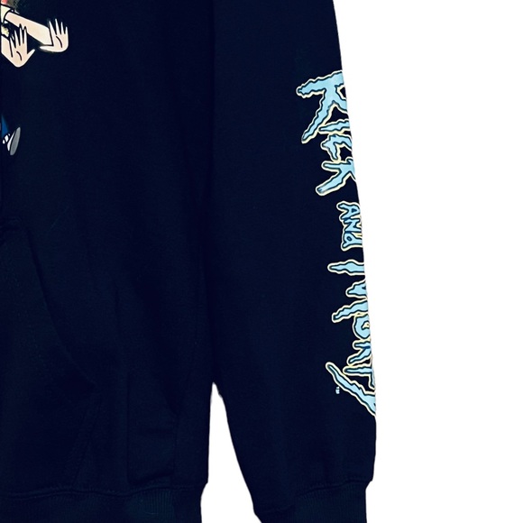 RICKY and MORTY Hoodie Sweatshirt ~ Black ~ Men's Size Small - Picture 3 of 5